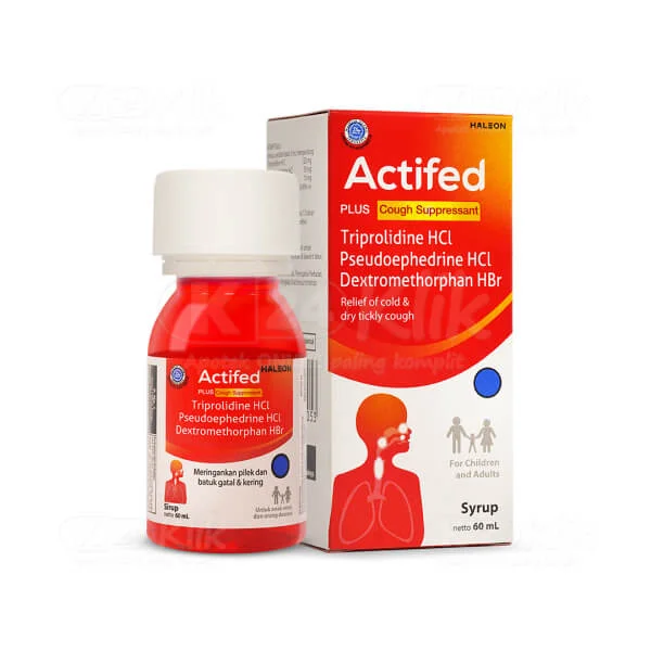 ACTIFED PLUS COUGH SUPRESS (MERAH) 60 ML