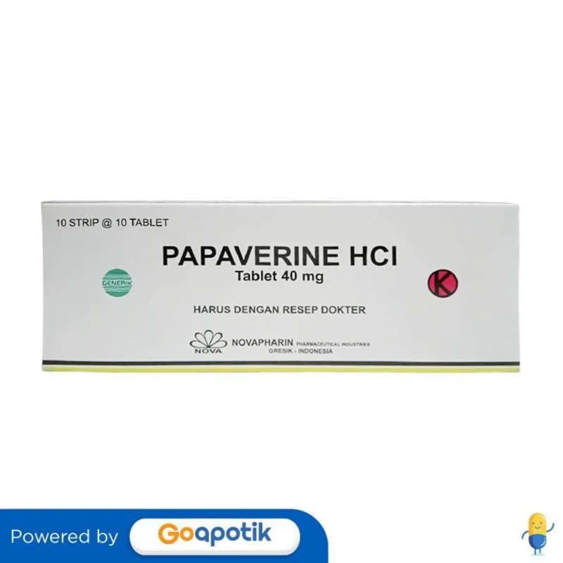 PAPAVERINE TAB NOVAPHARIN